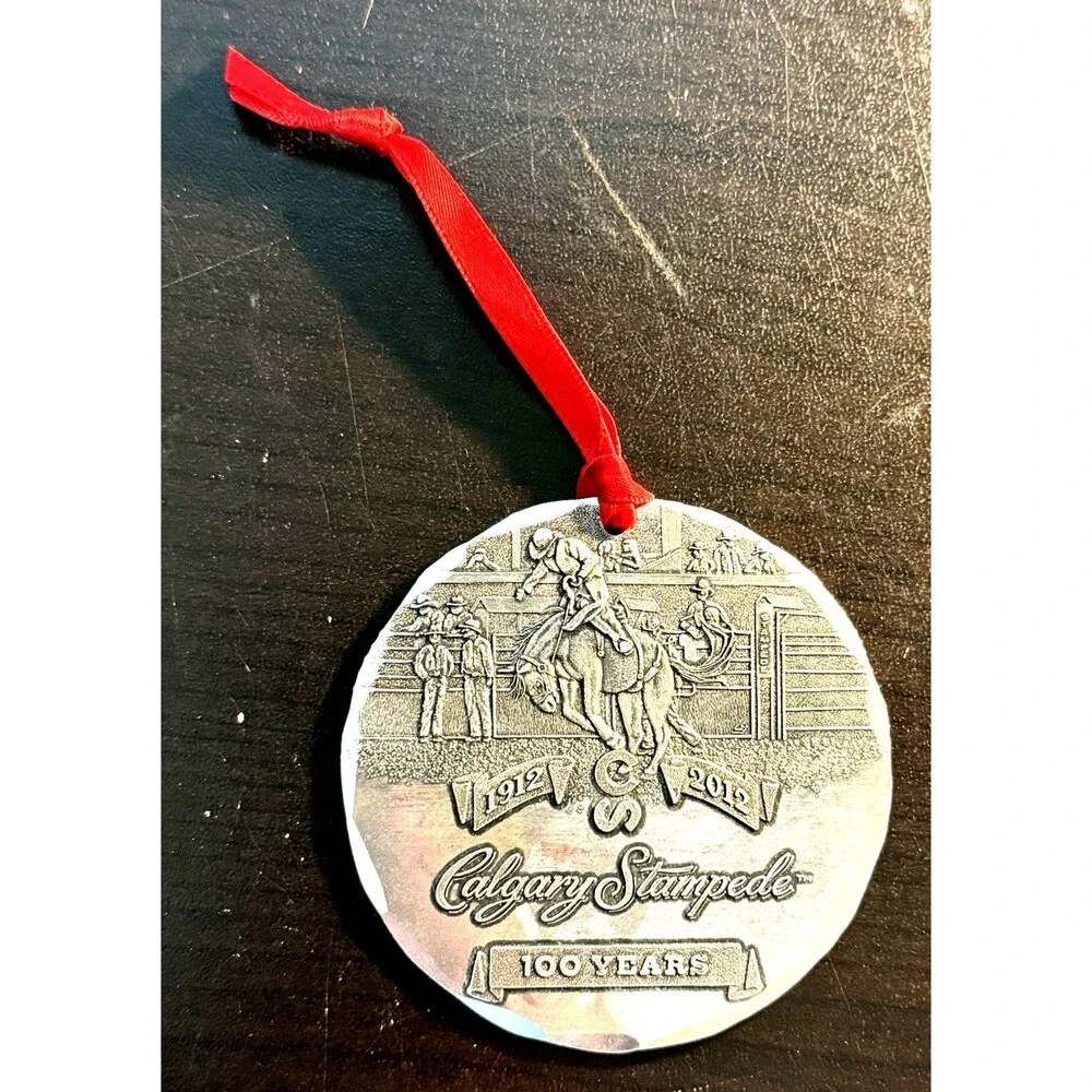 Calgary Stampede 100 Years 2012 Christmas Ornament Souvenir 3-inch Round Rodeo